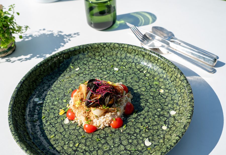 Fonio seafood dish