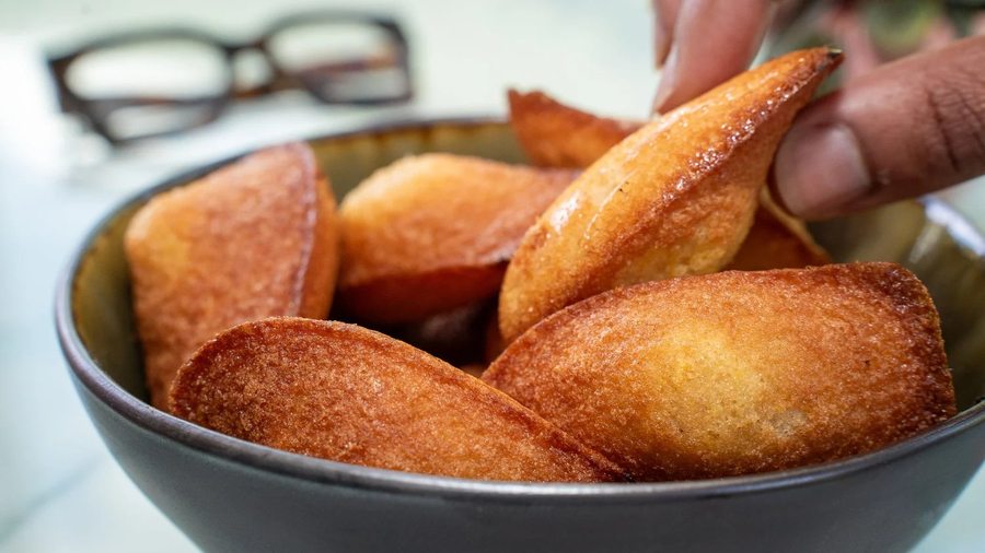 French Madeleines with Fonio Flour