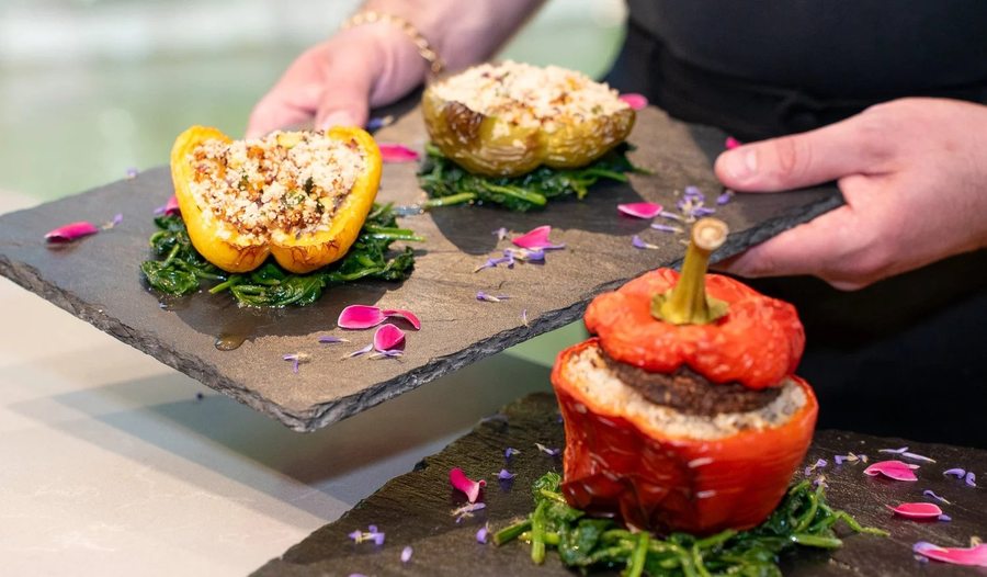 Peppers Stuffed with Fonio